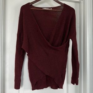 Astr the Label Maroon Sweater Medium